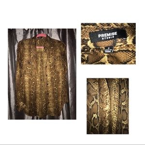 Snake Skin Print Shirt